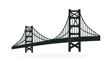 golden gate bridge black and white drawing